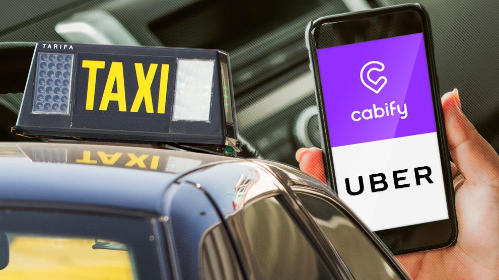Victoria del taxi frente a Uber y Cabify