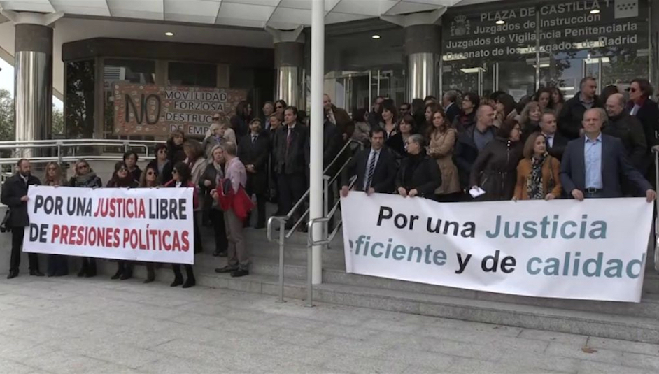 Huelga en los juzgados por una independencia judicial